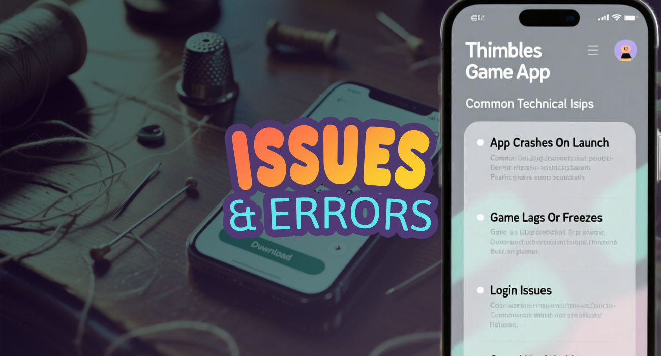 Before playing Thimbles - study possible errors and problems of the application.