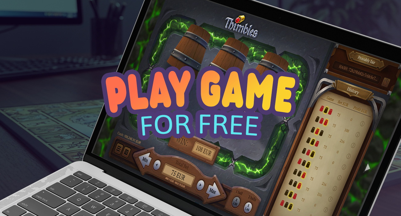  Play Thimbles Game for Free - Demo Mode 