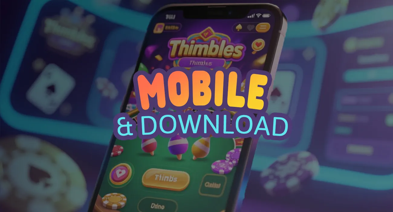 The game of thimbles online is available in mobile applications of online casinos.